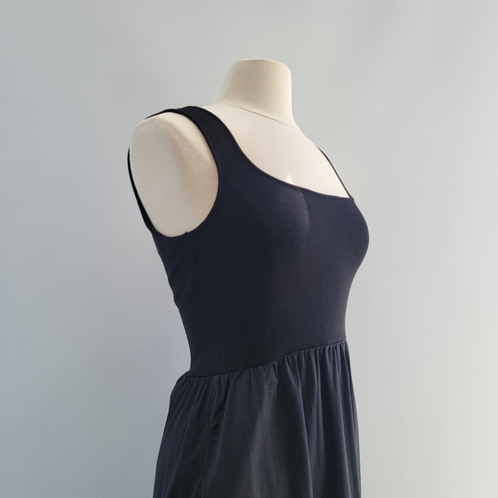 All Row Lucinda Black Midi Market Dress Size Small Minimalist Preppy Neutral - Picture 8 of 15